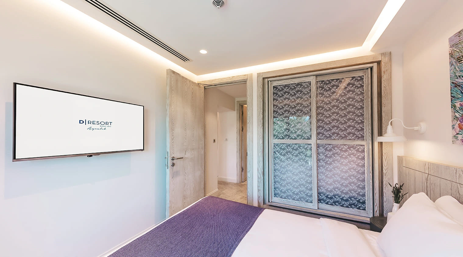 Dog-Friendly Bungalow bedroom and pet-friendly layout at D Resort Ayvalik